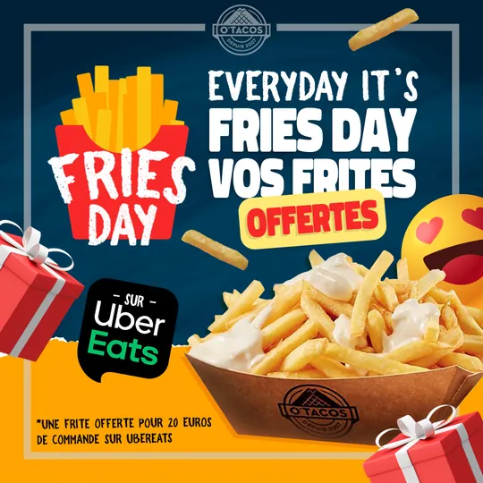 Visuel promotionnel Fries Days pour un snack